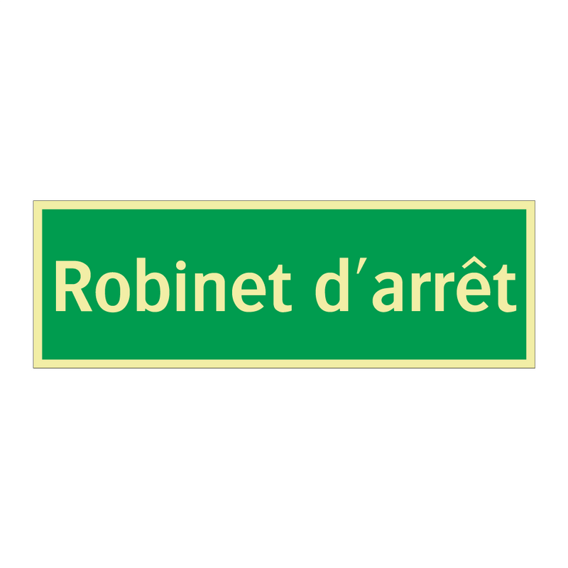 Robinet d'arrêt