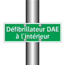 Défibrillateur DAE à l'intérieur