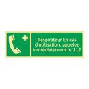 Respirateur En cas d'utilisation, appelez immédiatement le 112