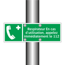 Respirateur En cas d'utilisation, appelez immédiatement le 112