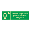 Appareil respiratoire pour évacuation d'urgence