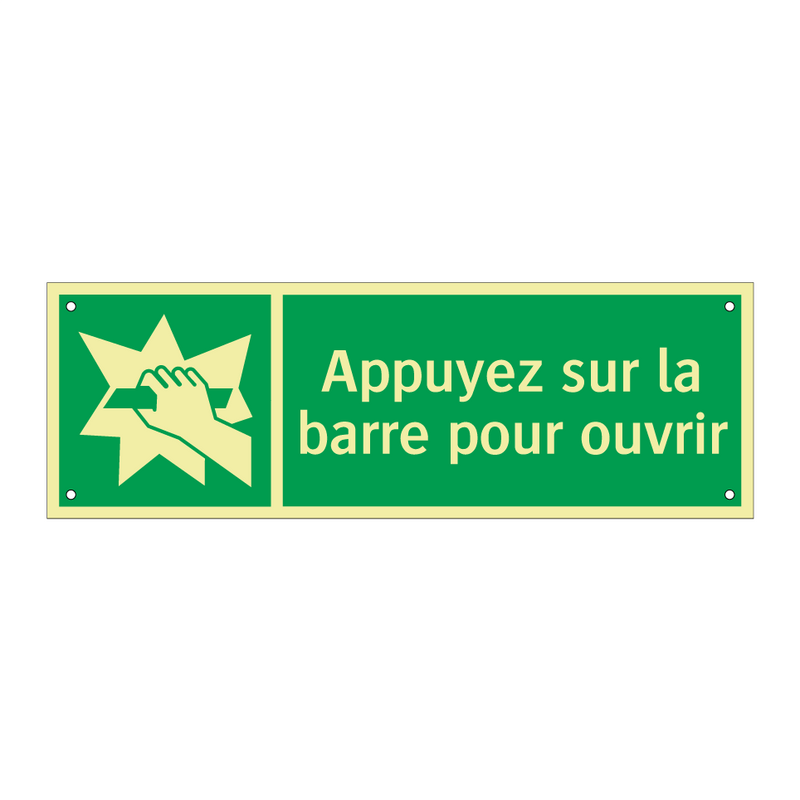 Appuyez sur la barre pour ouvrir