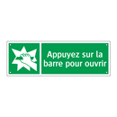 Appuyez sur la barre pour ouvrir