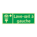 Lave-œil à gauche