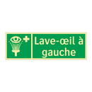 Lave-œil à gauche