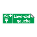 Lave-œil à gauche