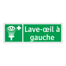 Lave-œil à gauche