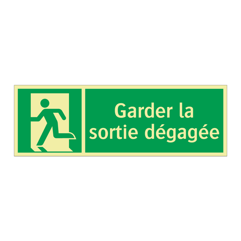 Garder la sortie dégagée
