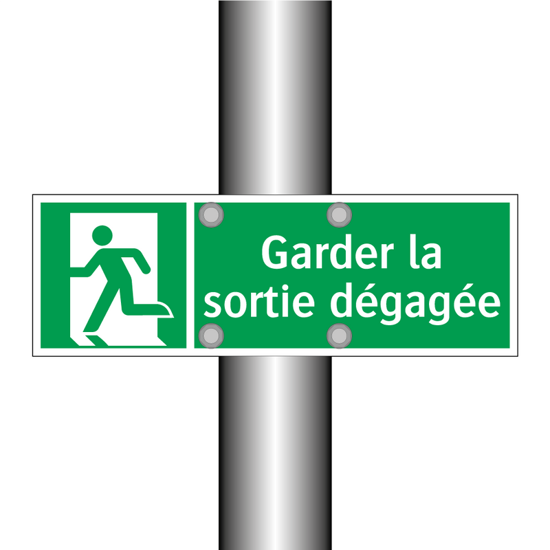 Garder la sortie dégagée