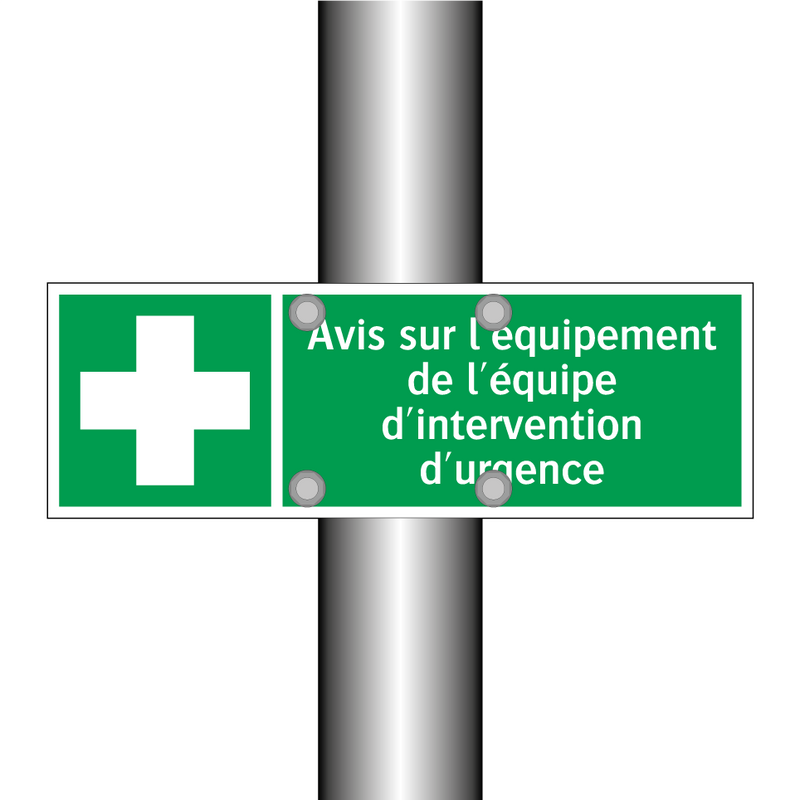 Avis sur l'équipement de l'équipe d'intervention d'urgence