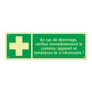 En cas de dommage, vérifiez immédiatement le contenu/appareil et remplacez-le si nécessaire !