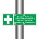 En cas de dommage, vérifiez immédiatement le contenu/appareil et remplacez-le si nécessaire !