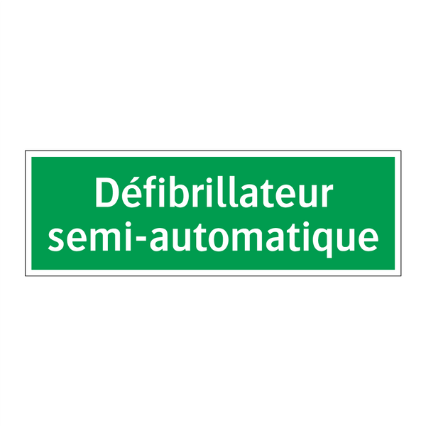 Défibrillateur semi-automatique