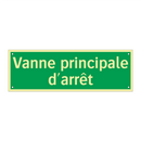 Vanne principale d'arrêt
