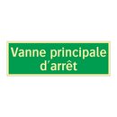 Vanne principale d'arrêt