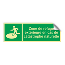 Zone de refuge extérieure en cas de catastrophe naturelle