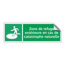 Zone de refuge extérieure en cas de catastrophe naturelle