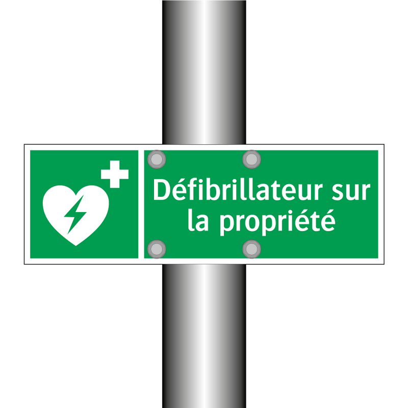 Défibrillateur sur la propriété
