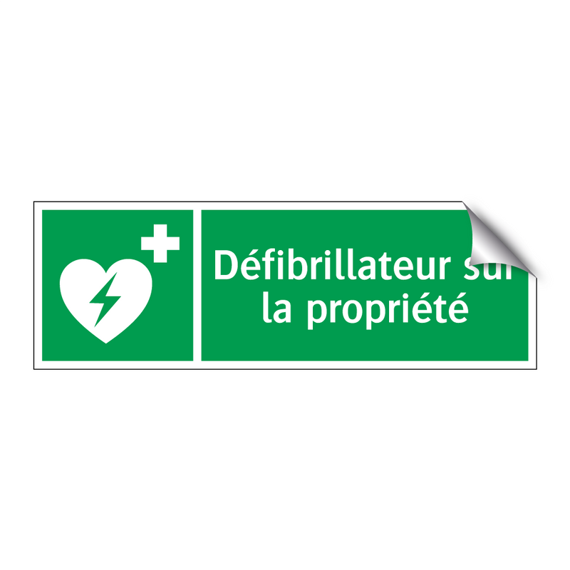 Défibrillateur sur la propriété