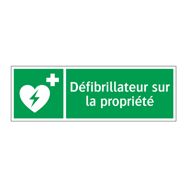 Défibrillateur sur la propriété