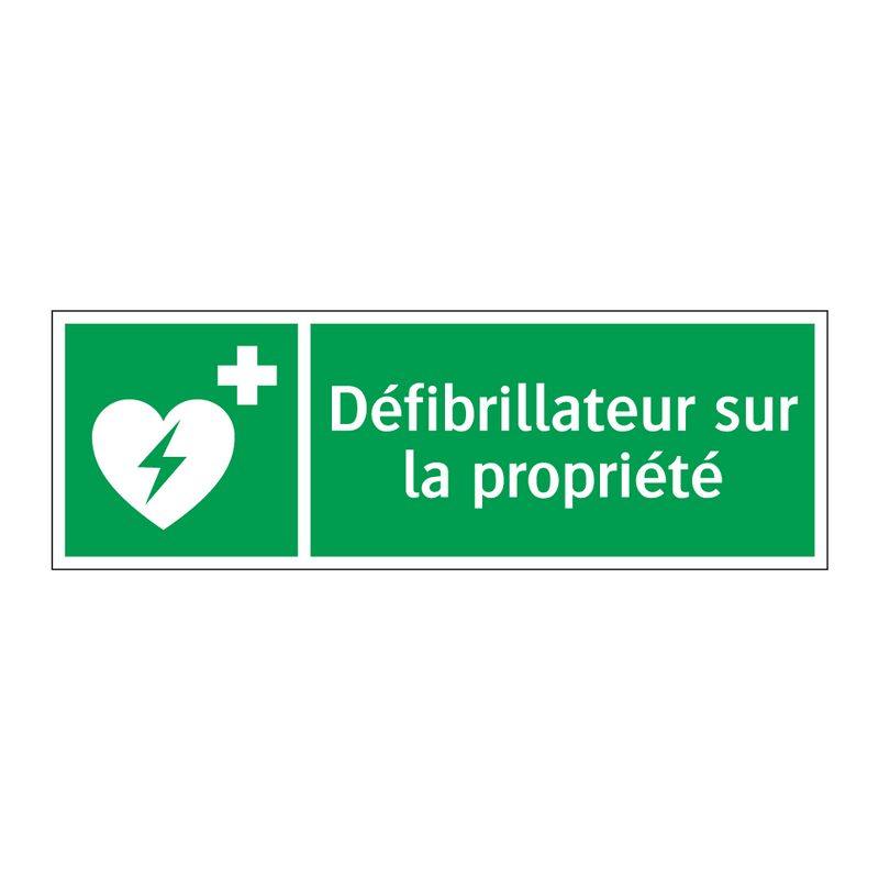Défibrillateur sur la propriété