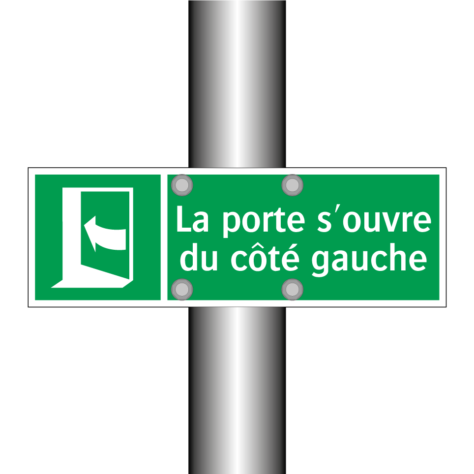 La porte s'ouvre du côté gauche