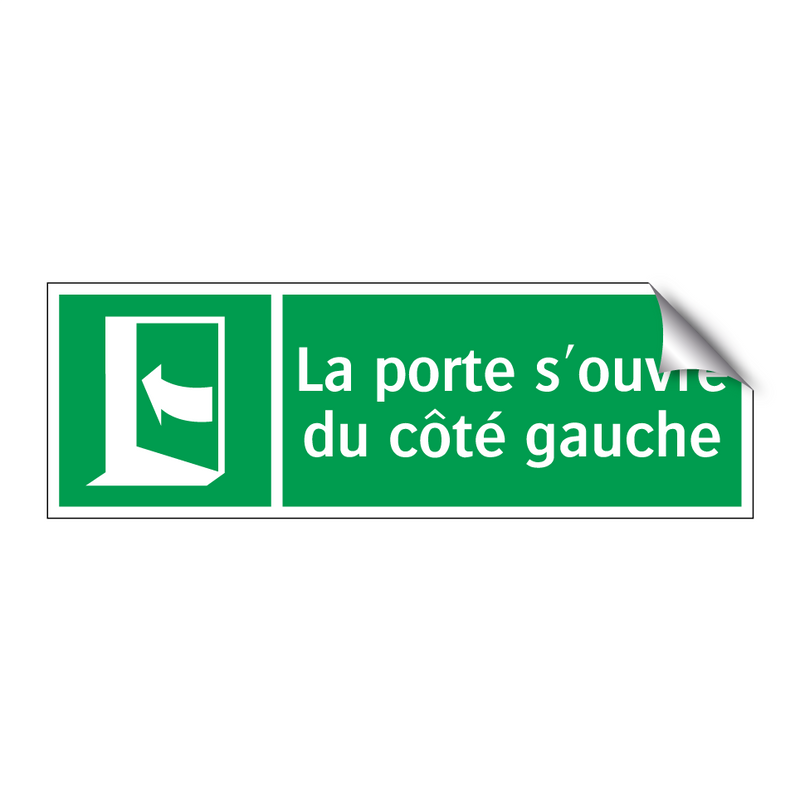 La porte s'ouvre du côté gauche