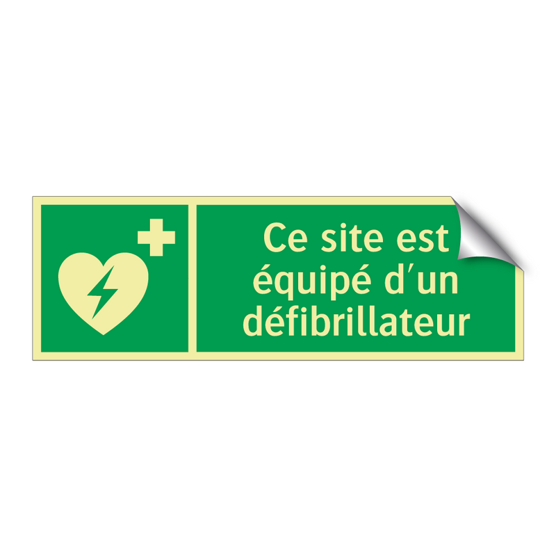 Ce site est équipé d'un défibrillateur