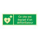 Ce site est équipé d'un défibrillateur