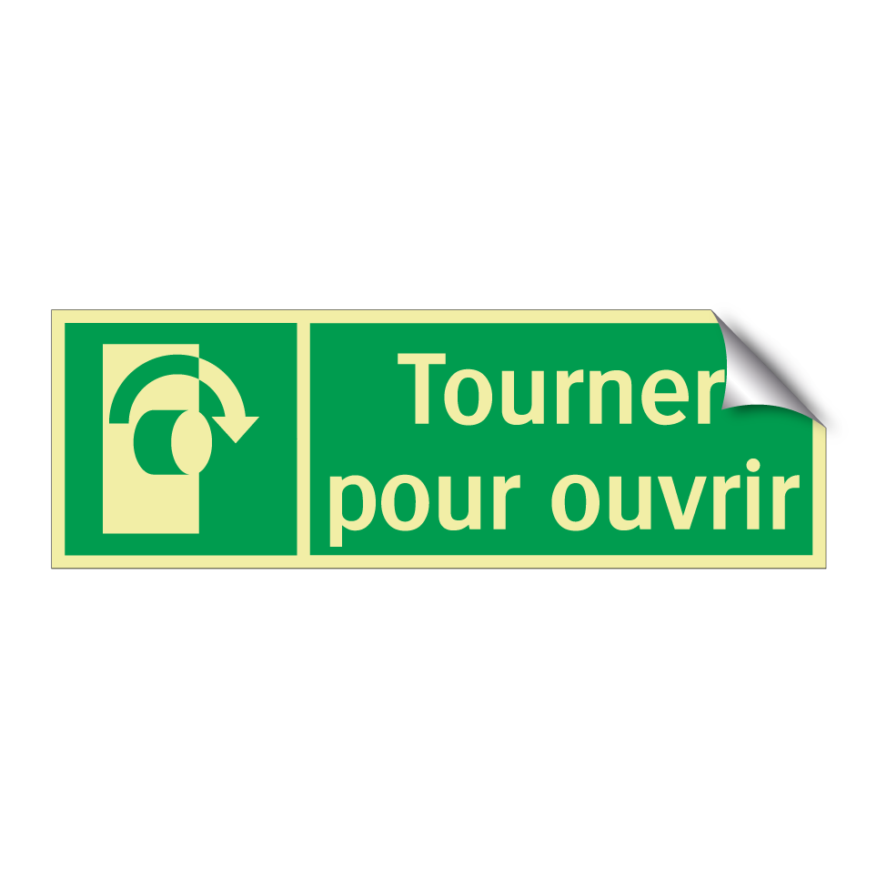 Tourner pour ouvrir