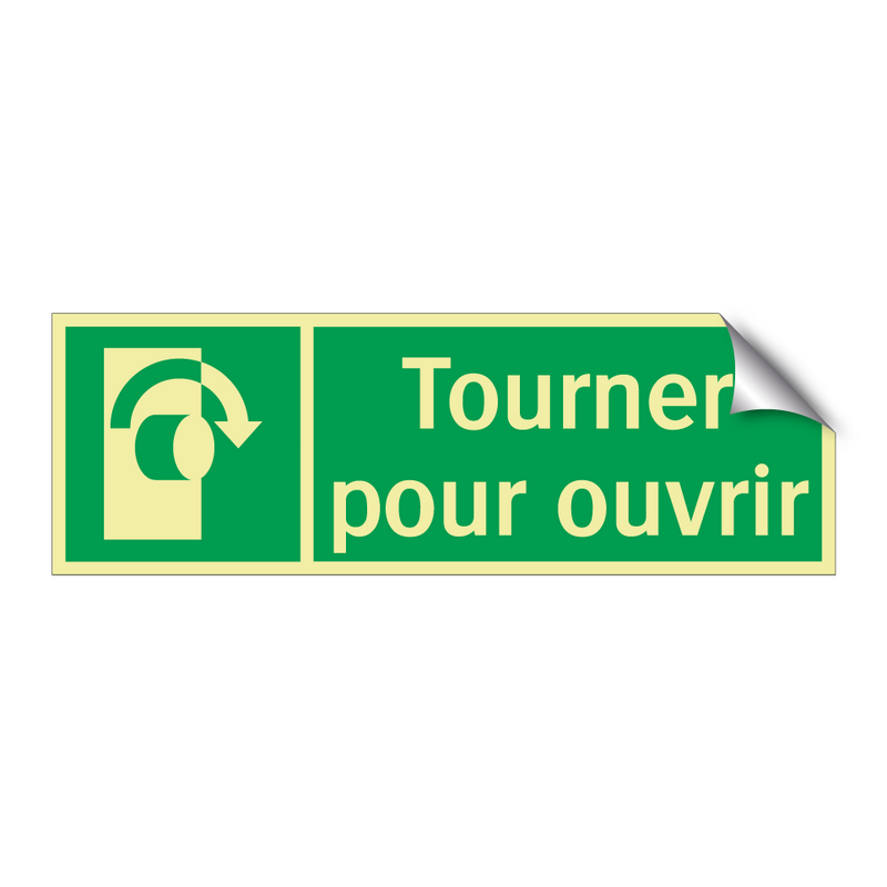 Tourner pour ouvrir
