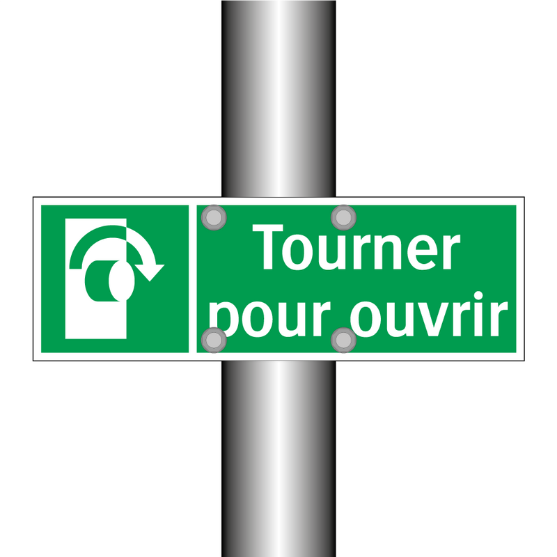 Tourner pour ouvrir