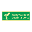 Appuyez pour ouvrir la porte