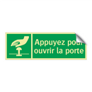 Appuyez pour ouvrir la porte
