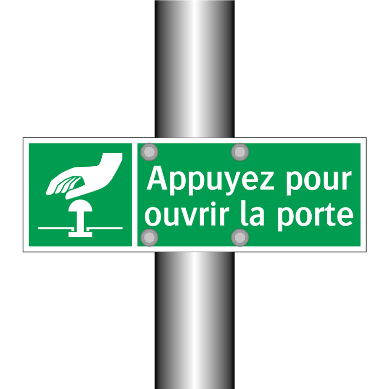 Appuyez pour ouvrir la porte