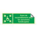 Point de rassemblement pour les personnes handicapées