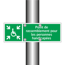 Point de rassemblement pour les personnes handicapées