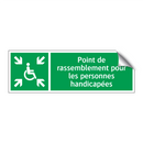 Point de rassemblement pour les personnes handicapées