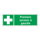 Premiers secours à gauche