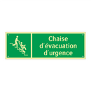 Chaise d'évacuation d'urgence