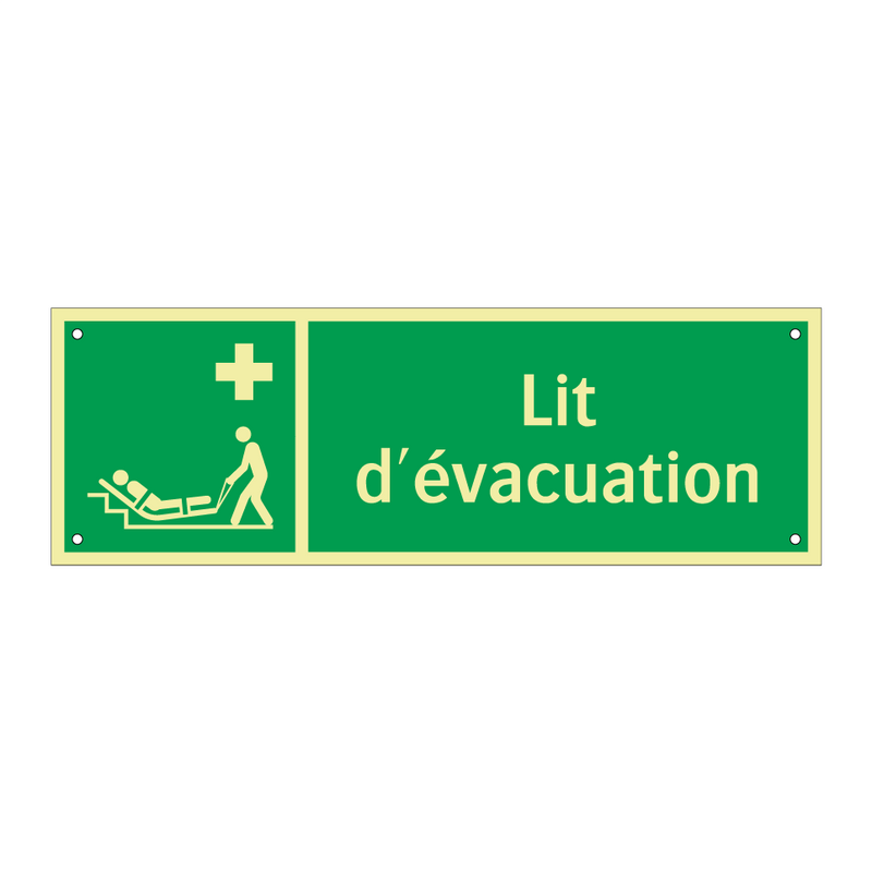 Lit d'évacuation
