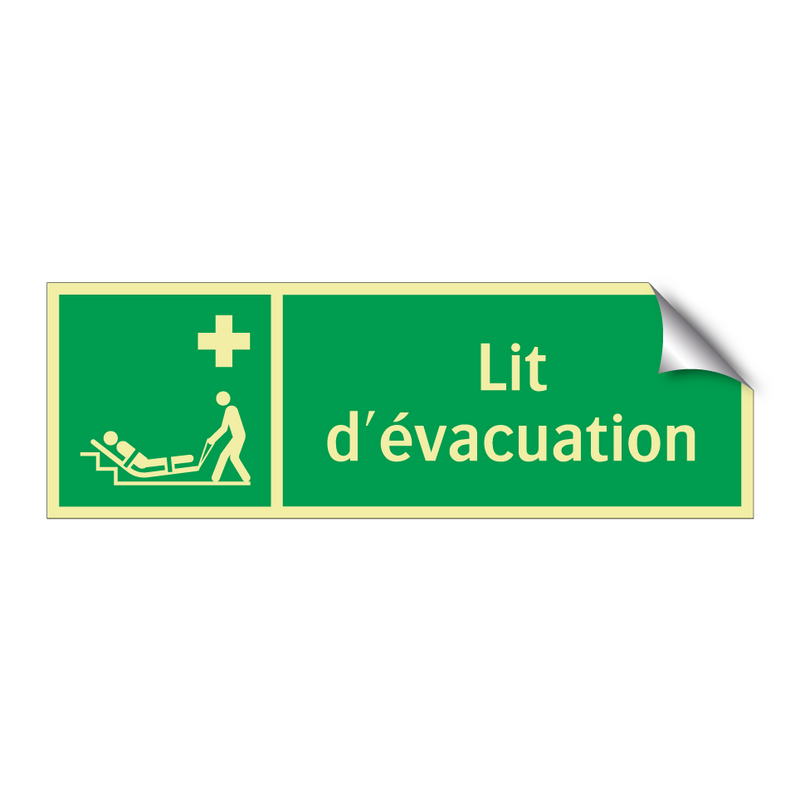 Lit d'évacuation