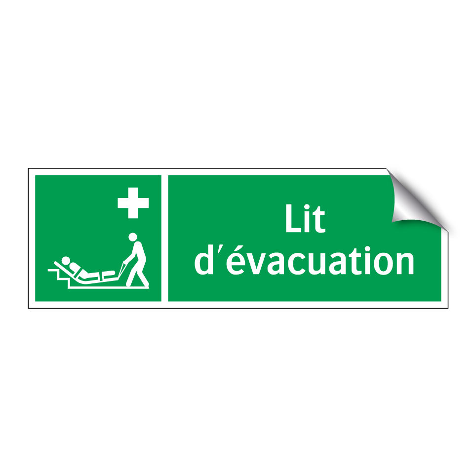 Lit d'évacuation