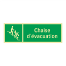 Chaise d'évacuation