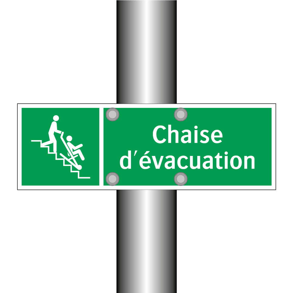 Chaise d'évacuation