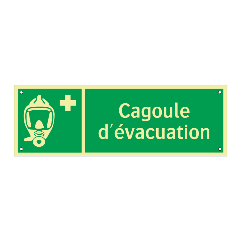 Cagoule d'évacuation