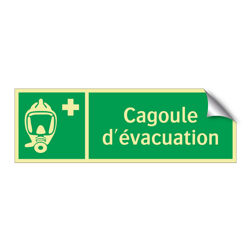 Cagoule d'évacuation