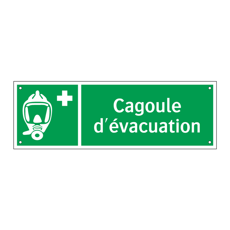 Cagoule d'évacuation
