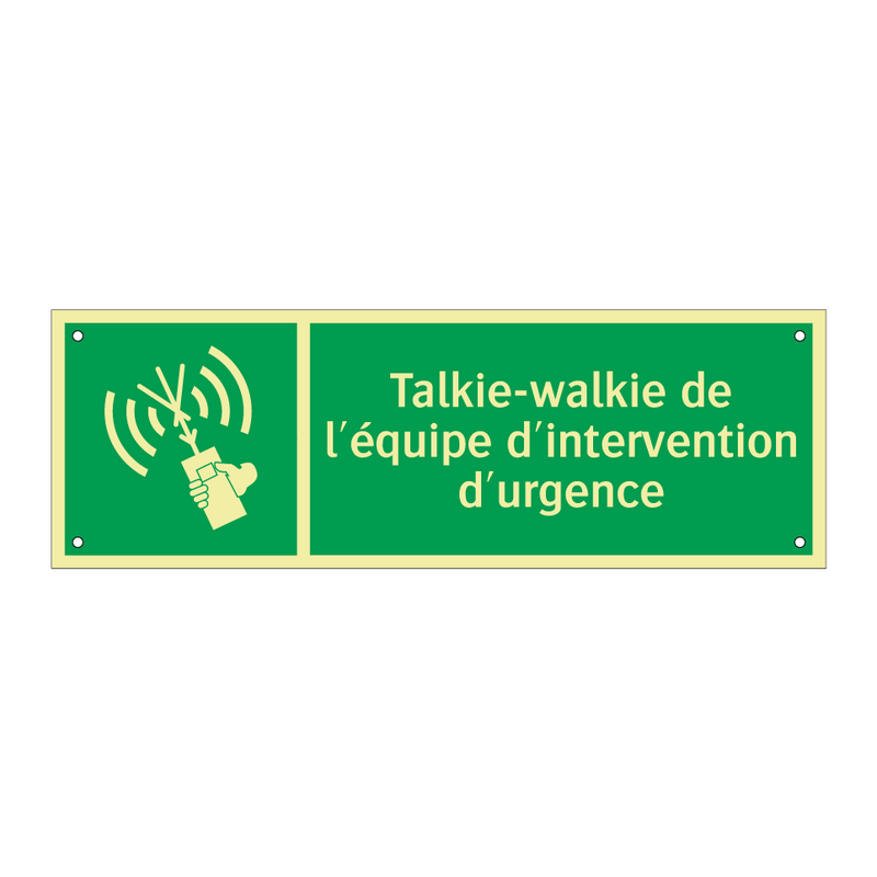 Talkie-walkie de l'équipe d'intervention d'urgence