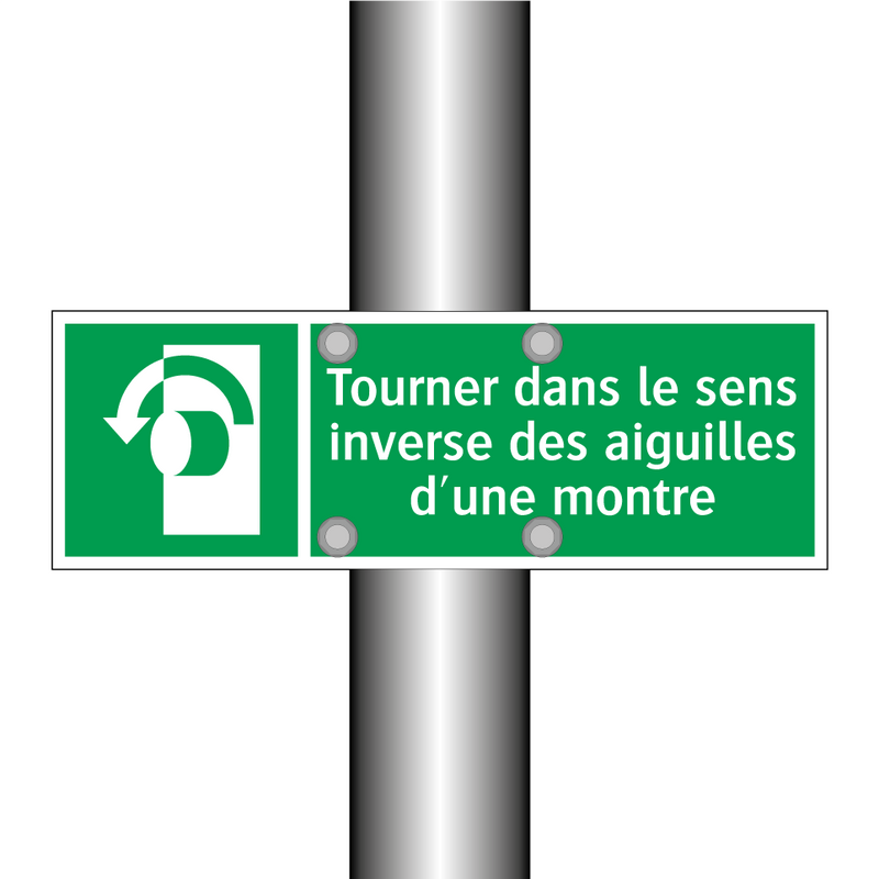 Tourner dans le sens inverse des aiguilles d'une montre